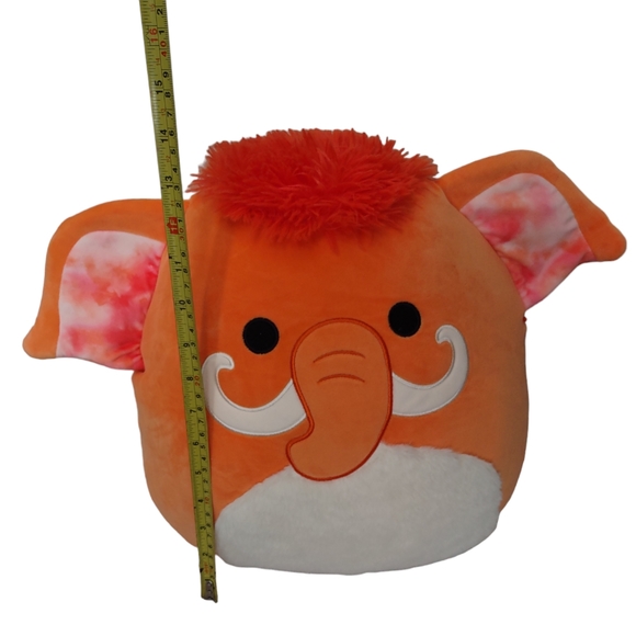 Squishmallows Wilbie Wooly Mammoth Orange Tie Dye Ear Plush - Picture 7 of 14